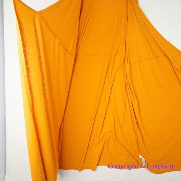 New! Eloquii orange‎ true wrap midi dress, plus size 28 - Picture 12 of 15
